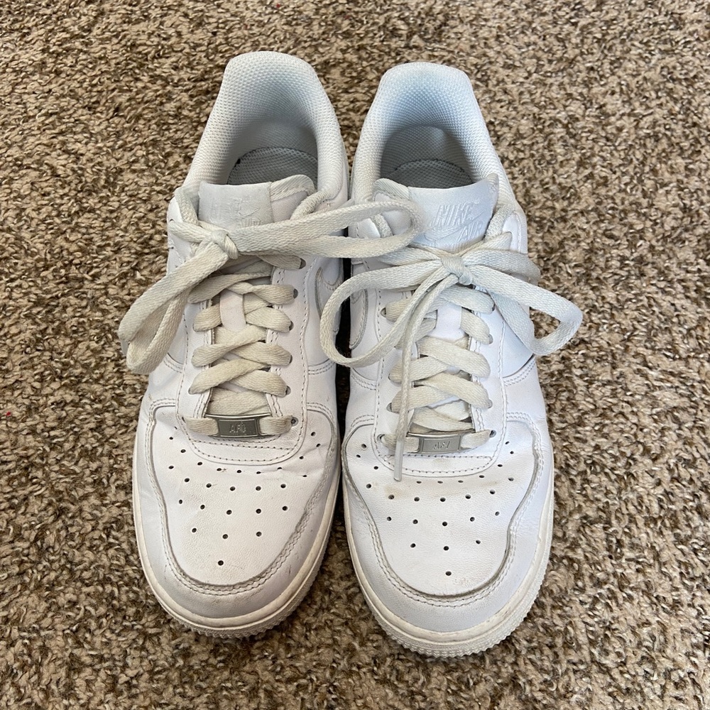 Nike Air Force 1’s in white. Size US women’s 6.5